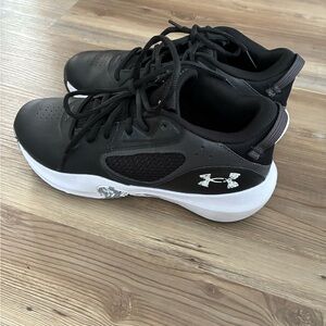 Under Armour Black and White Running Shoes